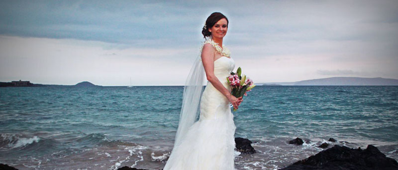 beautiful Maui bride.