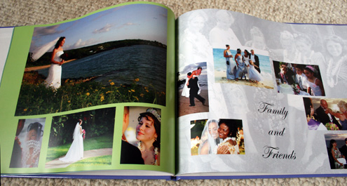 custom coffee table book inside